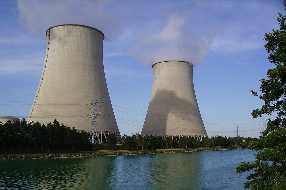 Kernkraftwerk in Nogent sur Seine, Frankreich