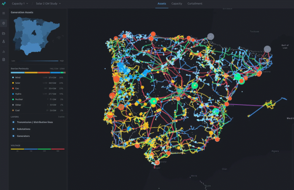 grid capacity in Spain